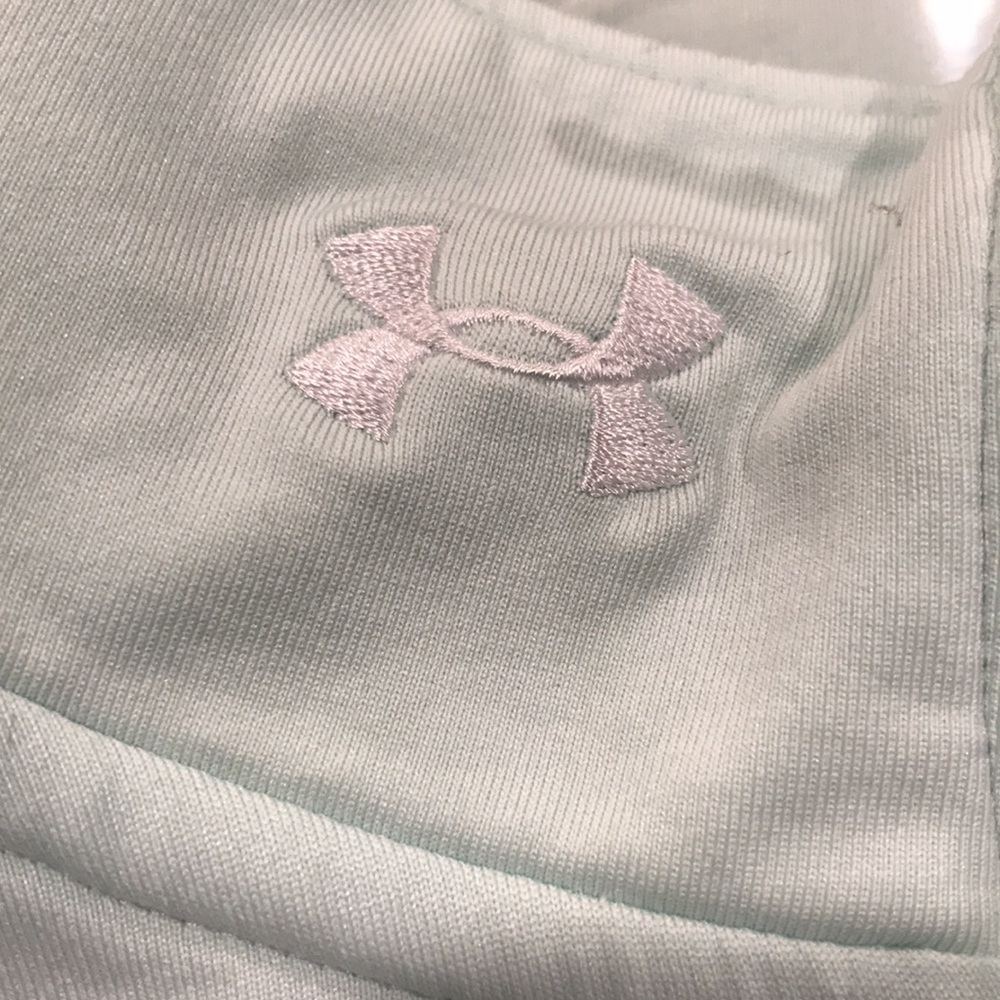 Under Armour Pullover Top Womens Medium Mint Green Half Zip Running Athletic - Picture 4 of 10